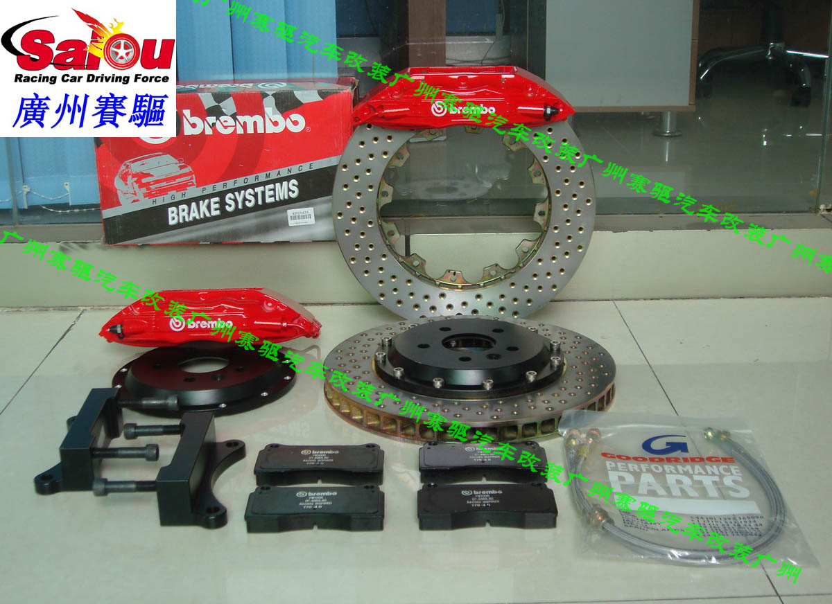 寶馬E90 E92改裝專用BREMBO F50剎車套件 大四活塞卡鉗 配合355MM/362MM/380MM加大剎車盤