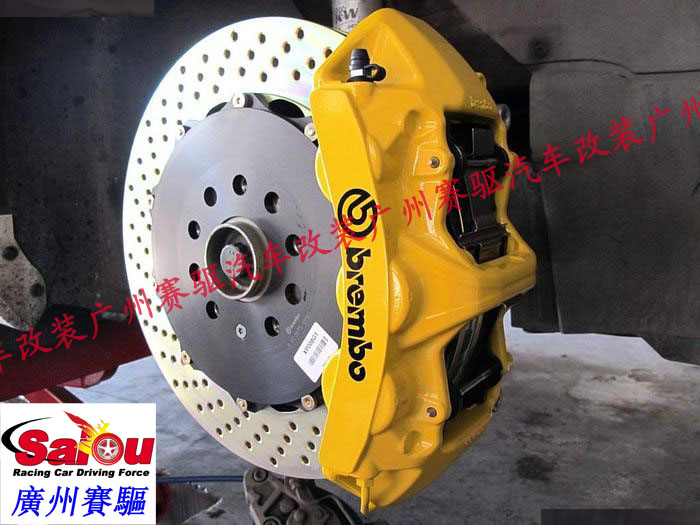 寶馬新5系F10 F18改裝BREMBO GT版剎車套裝 寶馬改裝BREMBO六活塞卡鉗競技版剎車套裝