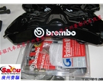 意大利BREMBO 6活塞卡鉗競技版剎車 黑色BREMBO GT版實車套裝