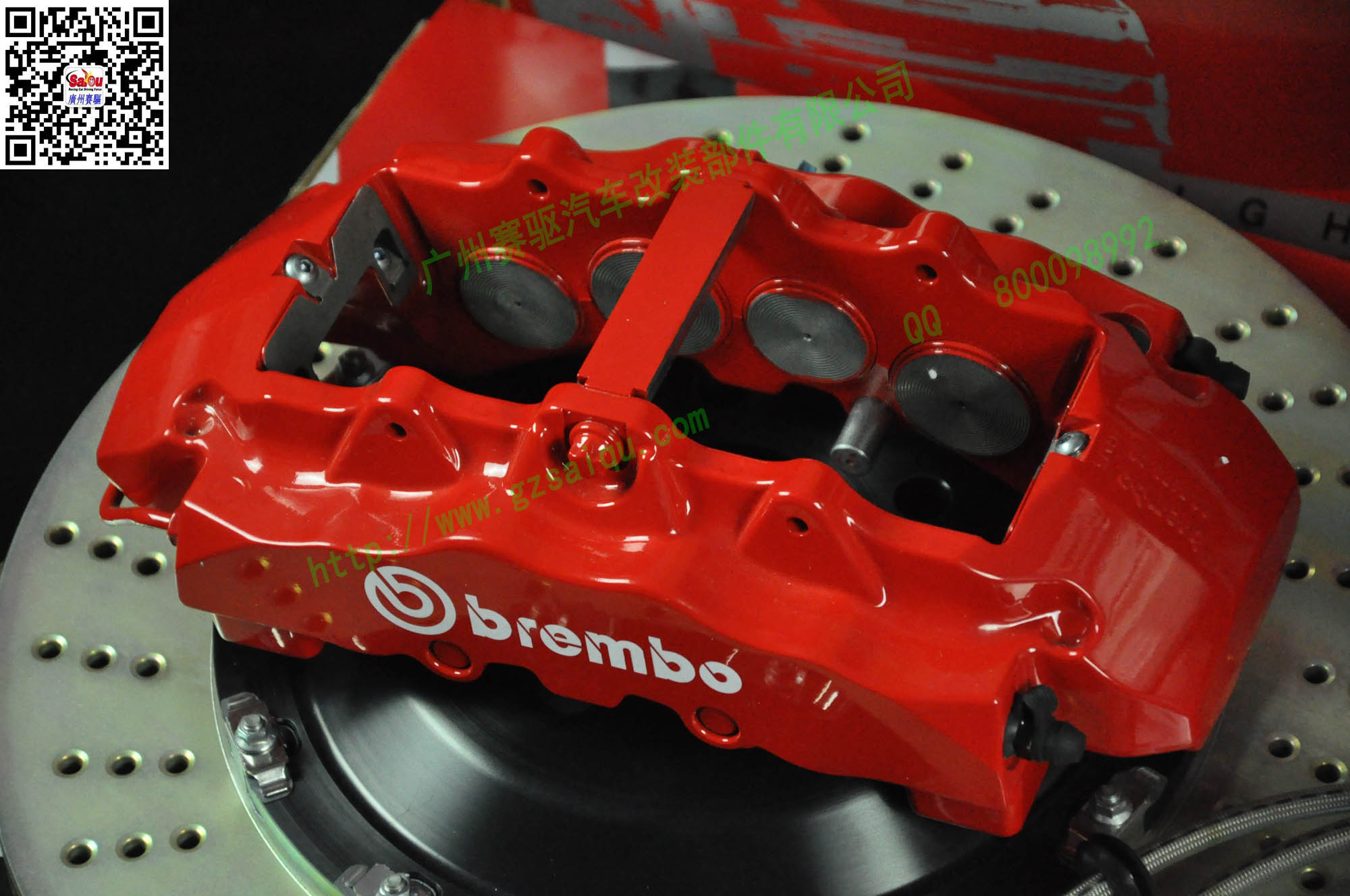 奧迪Q7升級(jí)brembo GT8剎車(chē)卡鉗