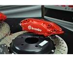 科邁羅后輪改裝BREMBO F40 4活塞剎車卡鉗 配合加大盤 剎車效果明顯提升